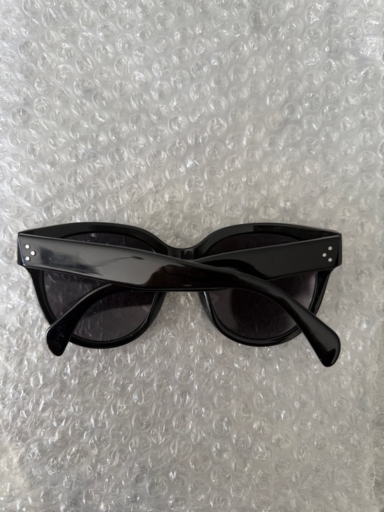 Celine Oversized Black 3 Dot Sunglasses Fair Condition - Picture 9 of 13